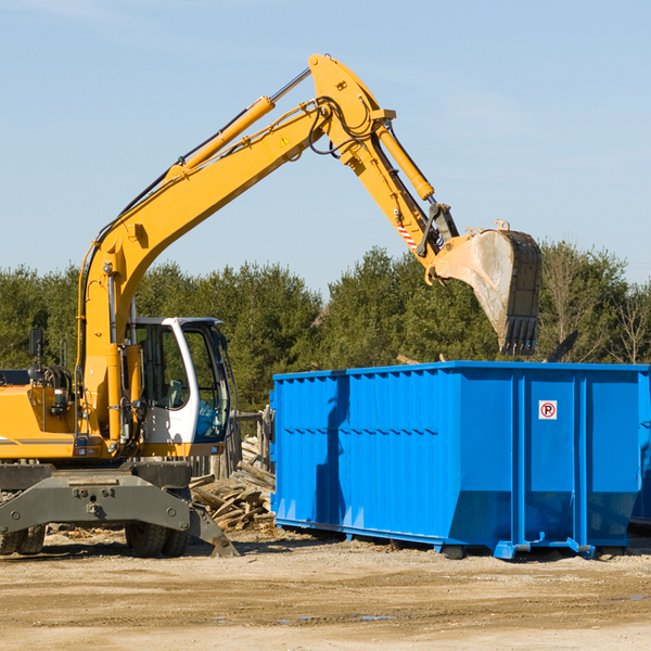 what happens if the residential dumpster is damaged or stolen during rental in Rand WV